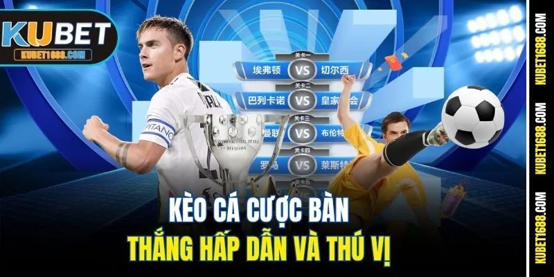 Kèo cá cược bàn thắng hấp dẫn và thú vị