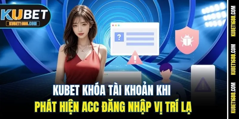 Kubet khóa tài khoản khi phát hiện acc đăng nhập vị trí lạ